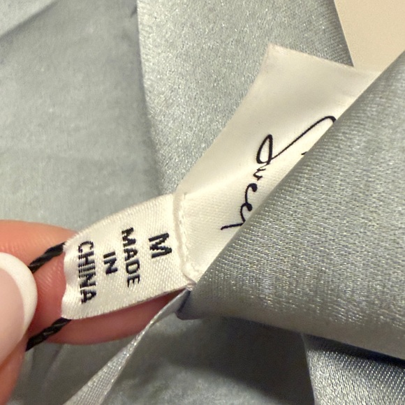 Elegant Blue Slip Dress - Picture 3 of 3